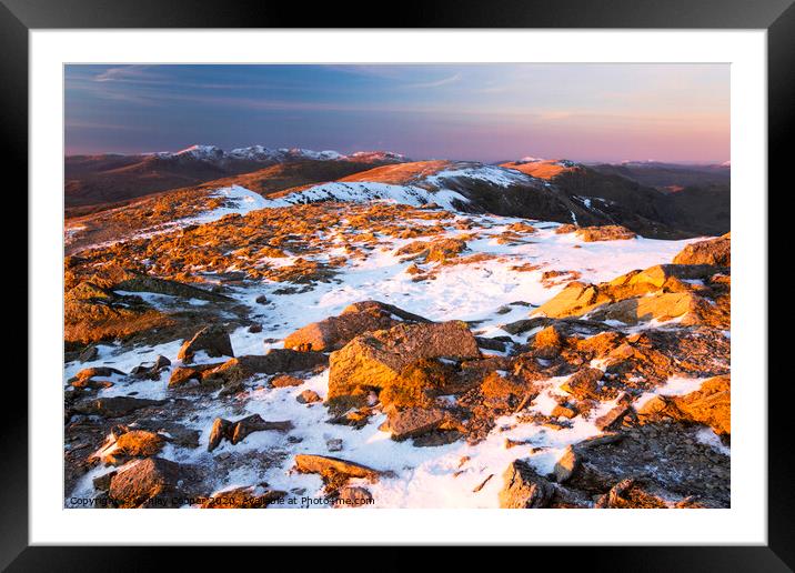 Coniston Old Man  Framed Mounted Print by Ashley Cooper