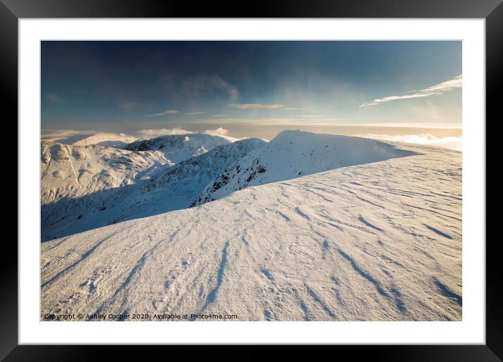 Helvellyn Framed Mounted Print by Ashley Cooper