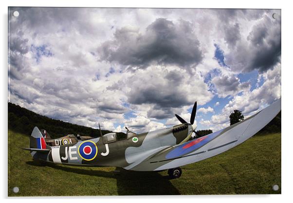 Spitfire JEJ EN398 Acrylic by Tony Bates