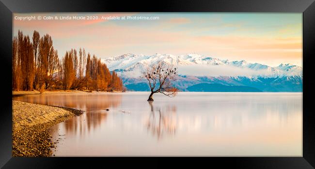Lake Wanaka, Otago, New Zealand Framed Print by Colin & Linda McKie