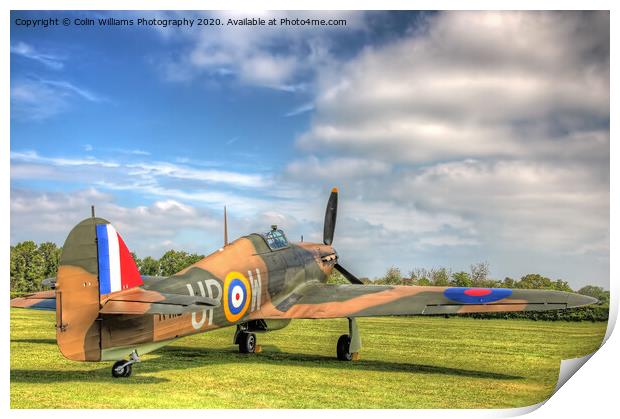 Hawker Hurricane at The Shuttleworth Airshow 2 Print by Colin Williams Photography