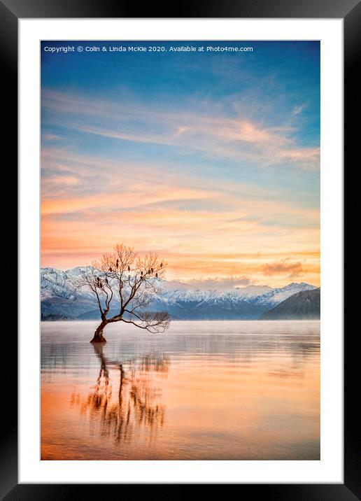 Lake Wanaka Otago New Zealand Framed Mounted Print by Colin & Linda McKie