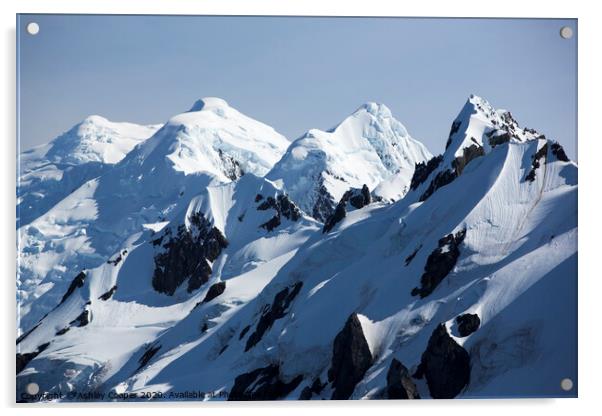 Antarctic peaks Acrylic by Ashley Cooper