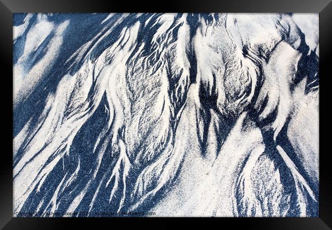 Sand patterns Framed Print by Ashley Cooper