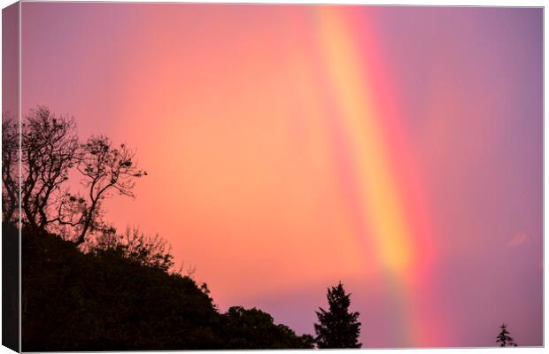 Rainbow sunset Canvas Print by Ashley Cooper