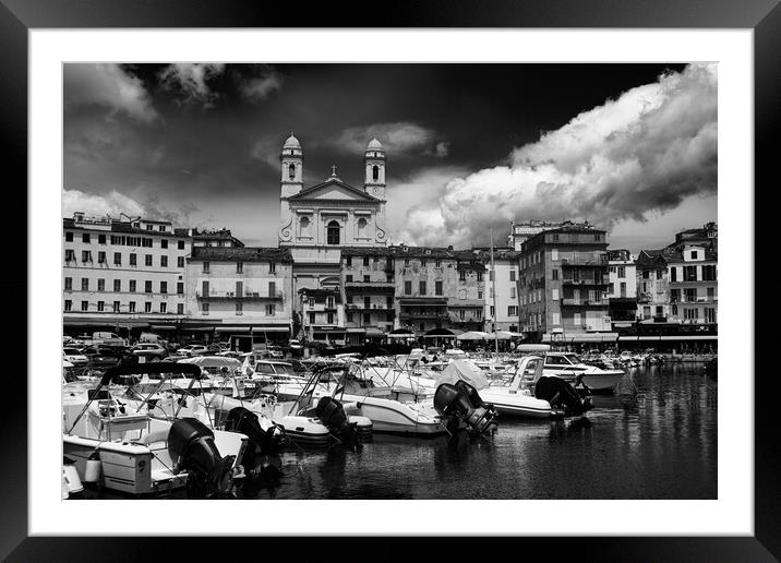 église Saint Jean-Baptiste in Bastia Framed Mounted Print by youri Mahieu