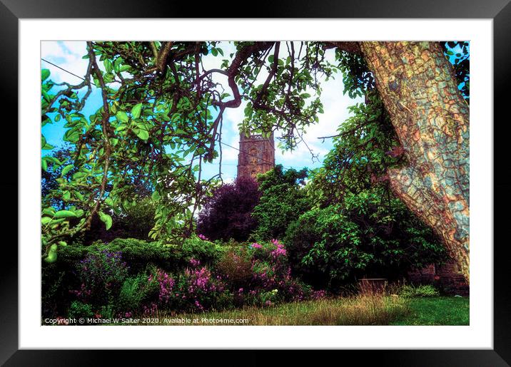 St Peters Church Portishead Framed Mounted Print by Michael W Salter