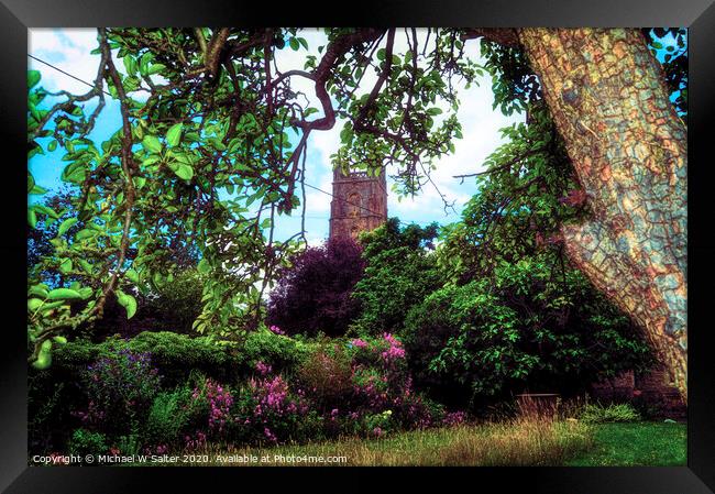 St Peters Church Portishead Framed Print by Michael W Salter