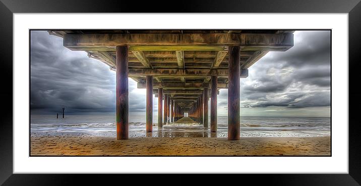 Under Southwold Pier Framed Mounted Print by Mike Sherman Photog
