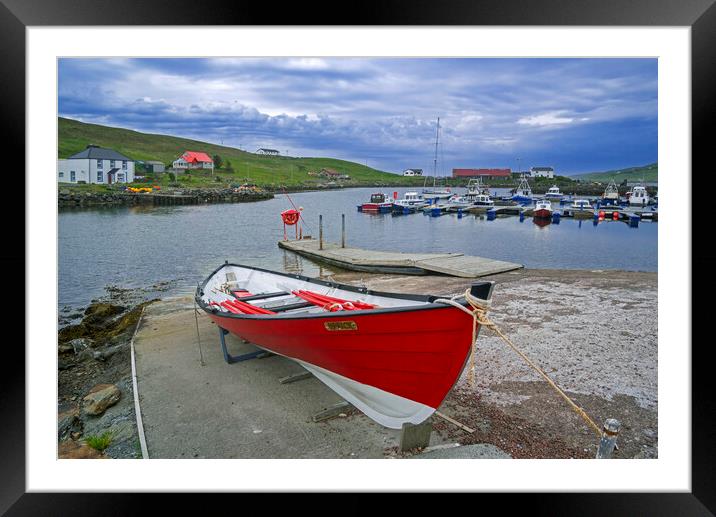Sixareen at Vidlin, Shetland Islands Framed Mounted Print by Arterra 