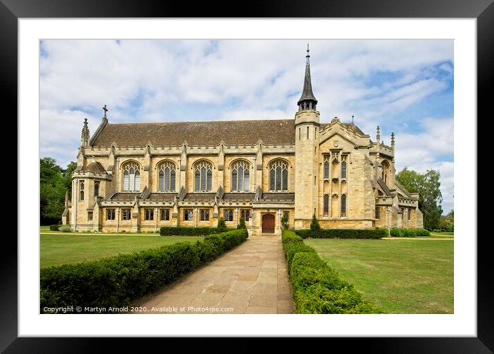 Oundle School Memorial Chapel Framed Mounted Print by Martyn Arnold