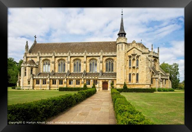 Oundle School Memorial Chapel Framed Print by Martyn Arnold
