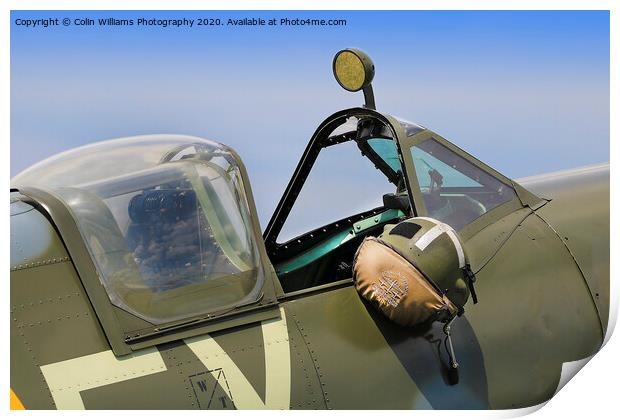 Spitfire Cockpit 3 Print by Colin Williams Photography