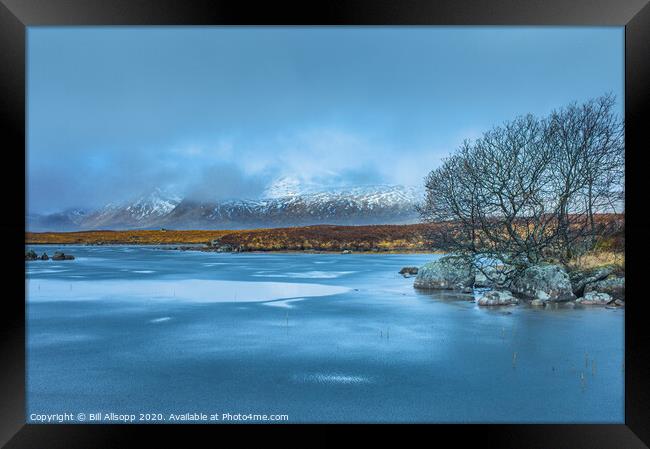 Lochan na h'Achlaise. Framed Print by Bill Allsopp