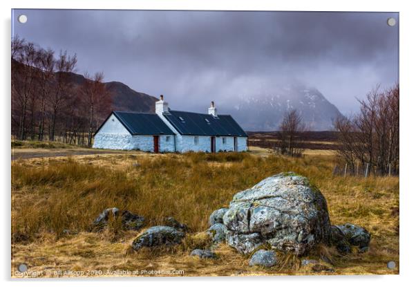 Blackrock Cottages. Acrylic by Bill Allsopp