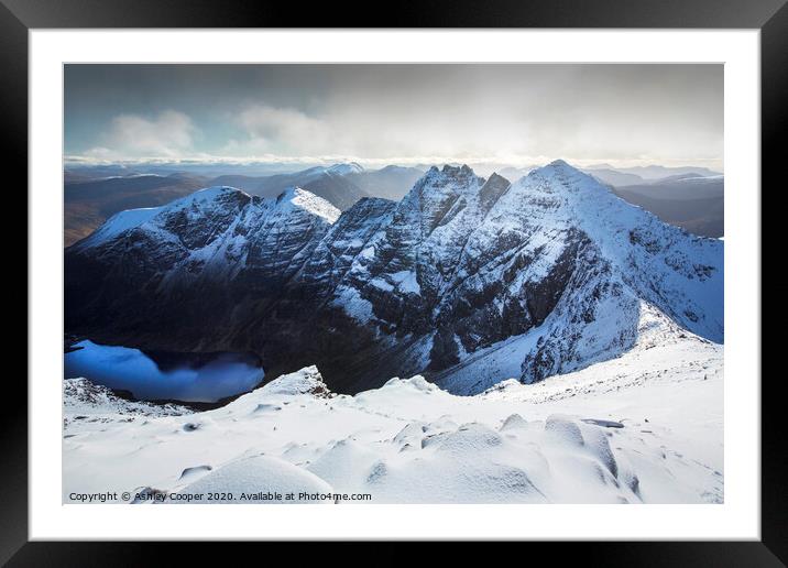The ridge. Framed Mounted Print by Ashley Cooper