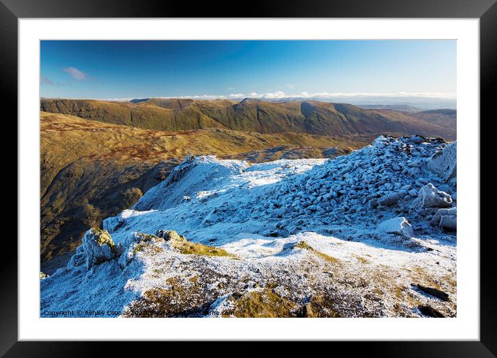 Red Screes Framed Mounted Print by Ashley Cooper