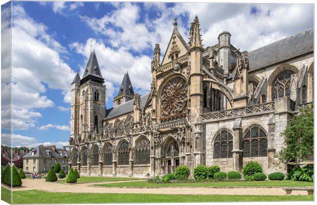 Collégiale Notre-Dame des Andelys, Les Andelys, Normandy Canvas Print by Arterra 