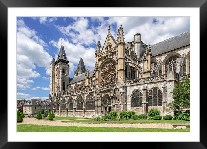 Collégiale Notre-Dame des Andelys, Les Andelys, Normandy Framed Mounted Print by Arterra 