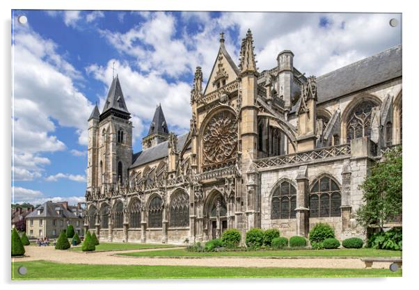 Collégiale Notre-Dame des Andelys, Les Andelys, Normandy Acrylic by Arterra 