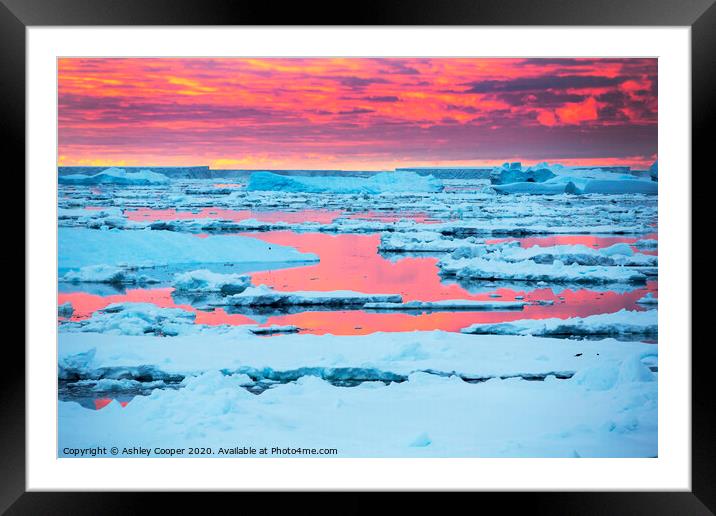 cool glow Framed Mounted Print by Ashley Cooper