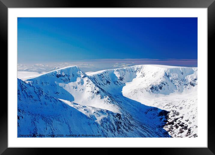 Cairn Toul Framed Mounted Print by Ashley Cooper