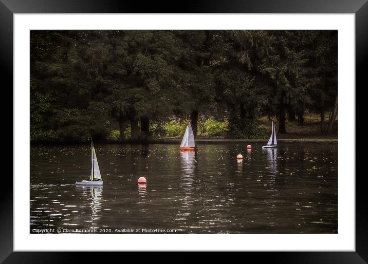 Sailing by Framed Mounted Print by Clare Edmonds