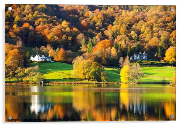 Grasmere Autumn Acrylic by Ashley Cooper