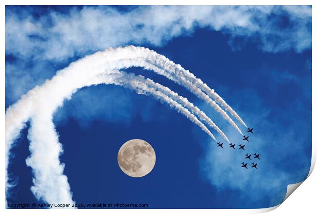 Fly the moon. Print by Ashley Cooper