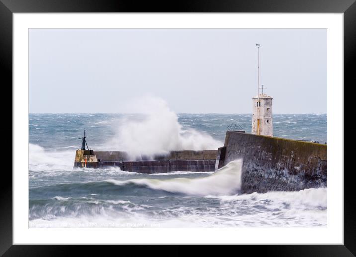 Storm at Seahouses Framed Mounted Print by Bill Allsopp