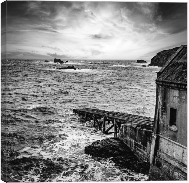 Old Life boat station Canvas Print by David Martin