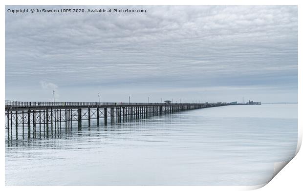 Southend Pier Print by Jo Sowden