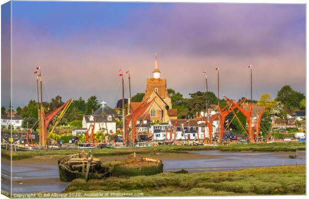 Hythe quay at Maldon Canvas Print by Bill Allsopp