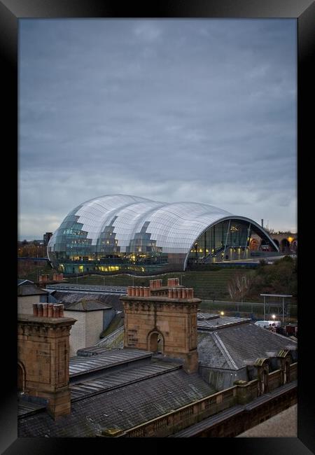 Old and New Rooftops, Newcastle Framed Print by Rob Cole