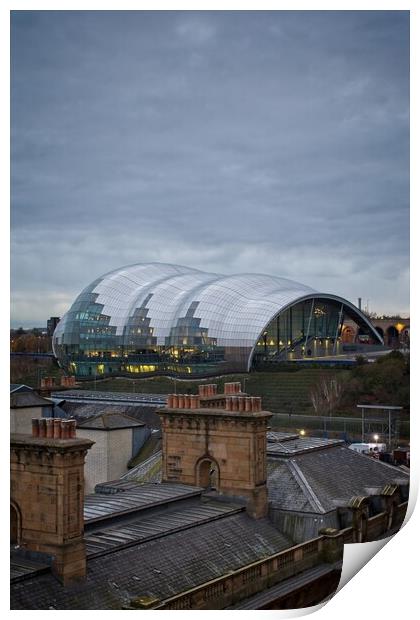Old and New Rooftops, Newcastle Print by Rob Cole