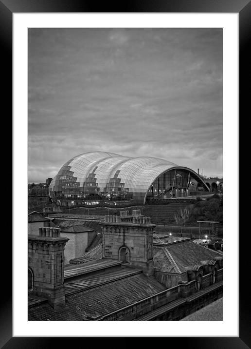 Old and New Rooftops, Newcastle Framed Mounted Print by Rob Cole
