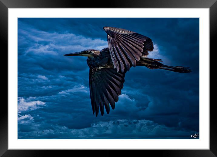The Stormbringer Framed Mounted Print by Chris Lord