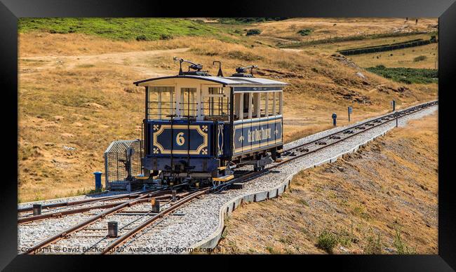 The Great Orme Tramway Framed Print by David Belcher