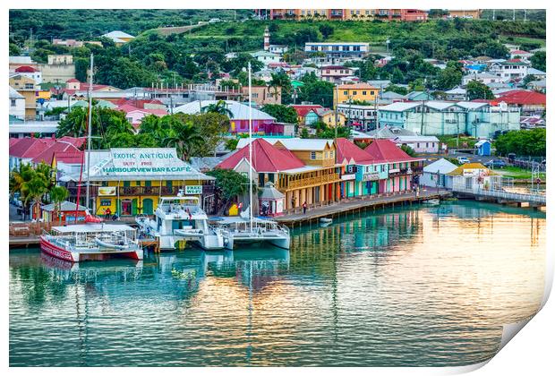 Antigua Harbour Print by Roger Green
