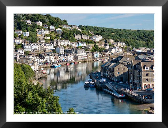 Sleepy early morning on The River Looe Cornwall Framed Mounted Print by Rosie Spooner