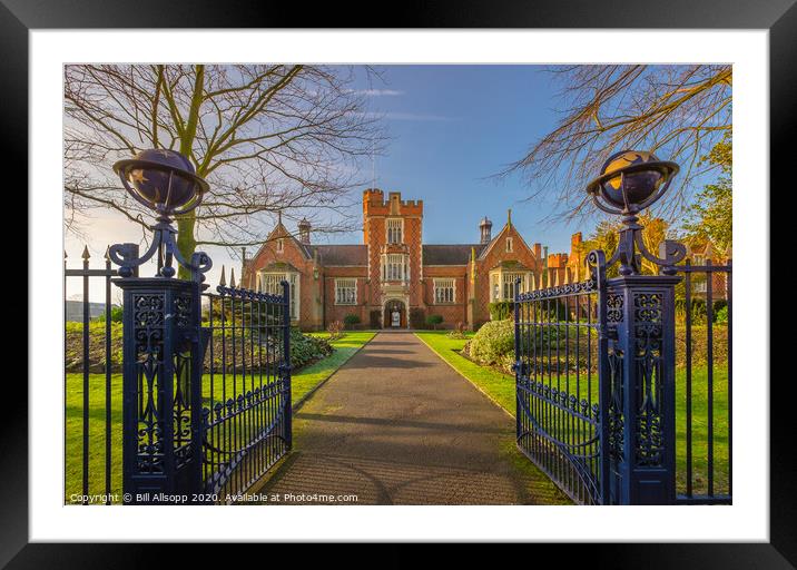 The gates to Loughborough Grammar School. Framed Mounted Print by Bill Allsopp
