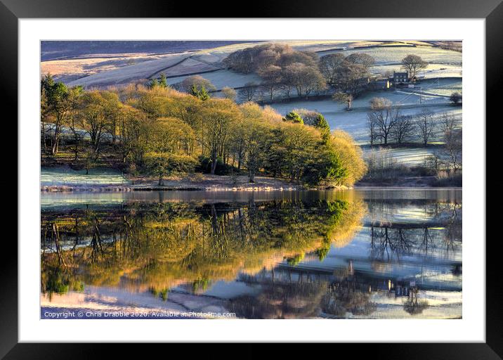 Ashes Farm at first light Framed Mounted Print by Chris Drabble