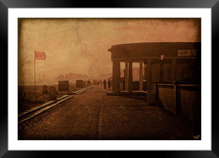 Promenading in Hove circa 1969 Framed Mounted Print by Chris Lord
