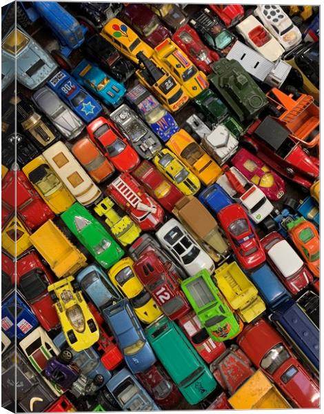 Vintage toy cars Canvas Print by Jonathan Thirkell
