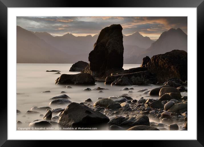 Elgol Rocks, Isle of Skye Framed Mounted Print by Rosalind White