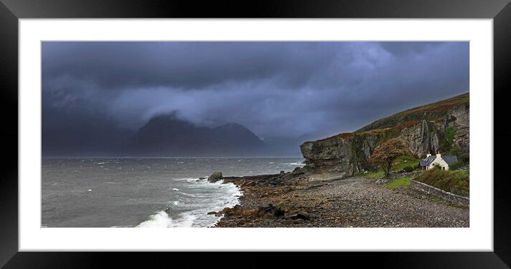 Storm Couds over the Cuillin Hills, Skye, Scotland Framed Mounted Print by Arterra 