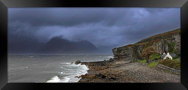 Storm Couds over the Cuillin Hills, Skye, Scotland Framed Print by Arterra 