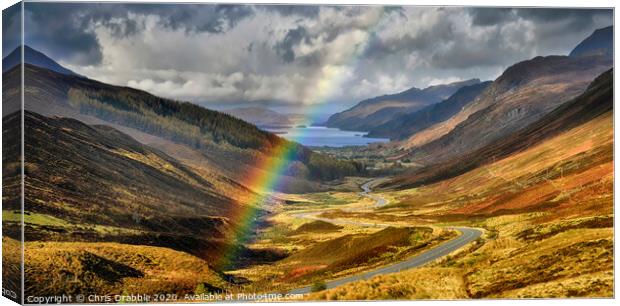 Glen Docherty and Loch Maree Canvas Print by Chris Drabble
