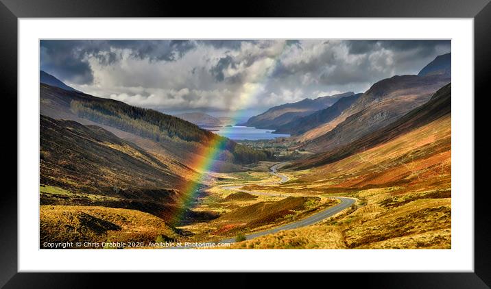 Glen Docherty and Loch Maree Framed Mounted Print by Chris Drabble