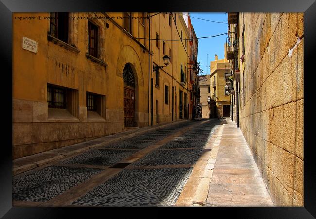 The Streets Of Tarragona. Framed Print by Jason Connolly